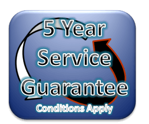 5 Year Service Guarantee 5 Year Service Guarantee